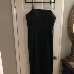 Black long evening dress